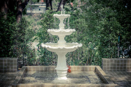 fountain in the parkの写真素材