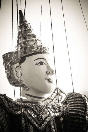 String Puppet Myanmar tradition dollsの写真素材