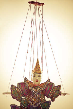String Puppet Myanmar tradition dollsの写真素材