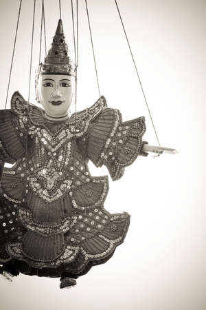 String Puppet Myanmar tradition dollsの写真素材