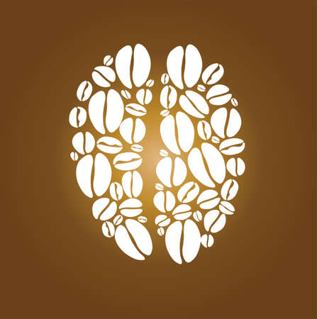 coffee bean background  vector illustrationのイラスト素材