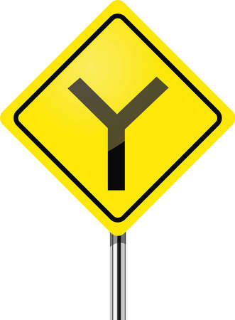 Y Fork Junction Signのイラスト素材 ストックフォト 写真素材のstock Foto ストックドットフォト