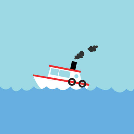 fishing boatのイラスト素材
