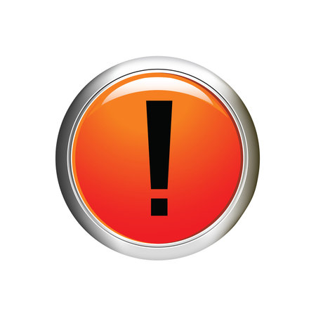 Exclamation danger icon illustration