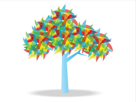 Wind wheel Treeのイラスト素材