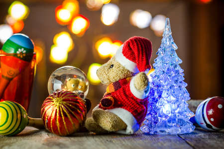 Christmas decorations. Merry christmas and happy new yearの写真素材