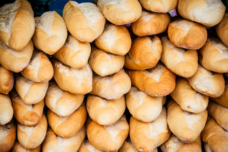 Group of Baguette at local market Luang Prabang, Laosの写真素材