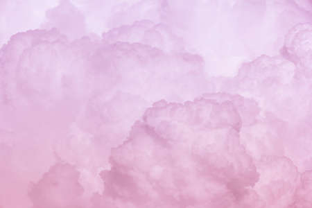 Blue sky background with white cloudsの写真素材