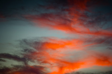 Bright colors in dramatic sky, sky background.