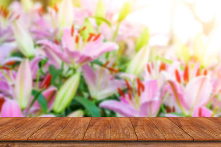 Empty table ready for your product display montageの写真素材