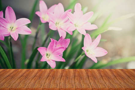 Empty table ready for your product display montageの写真素材