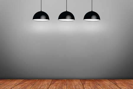 Collage of white photo frames on the wallの写真素材