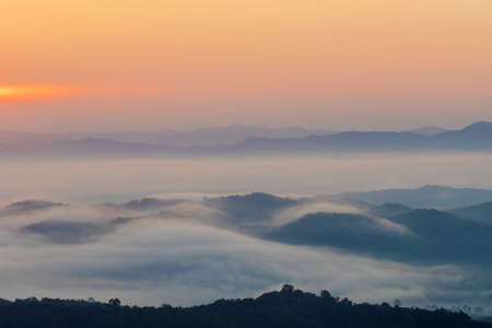 View point at Doi Sa-Ngo, Chiang Sean, Chiang Rai Province, Thailand.の写真素材
