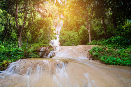 Tan Tong waterfall at Phayao province, Thailandの写真素材