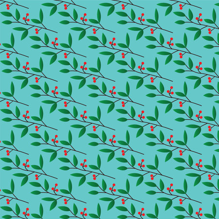 Pattern with flowers and leaves can be used for your creative designs.