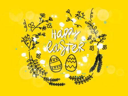 Easter egg icons collection in doodle style. Hand drawn illustration.