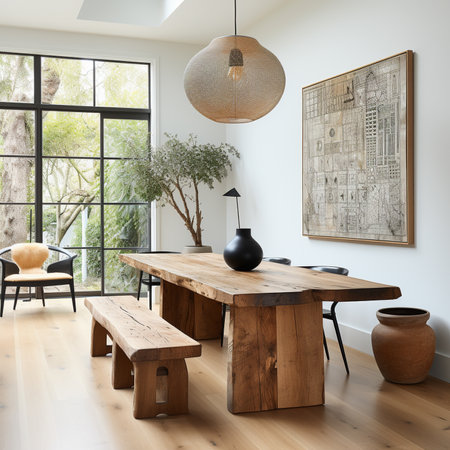 dining room or restaurant interior ideas. generative ai.の素材