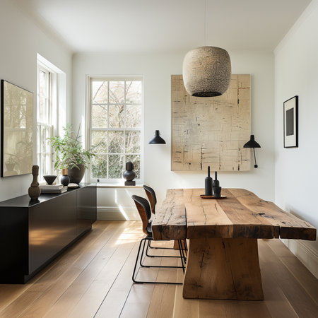dining room or restaurant interior ideas. generative ai.の素材