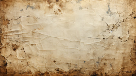 old torn paper texture stain dirty wrinkled, Old paper background. generative aiの素材