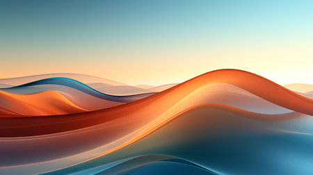 Design a soft gradient background transition. sunset sky. generative aiの素材