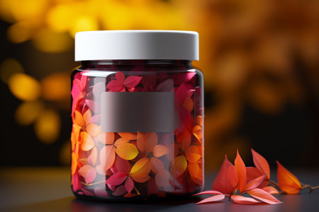 render of flat label design for pharmaceutical product. generative aiの素材
