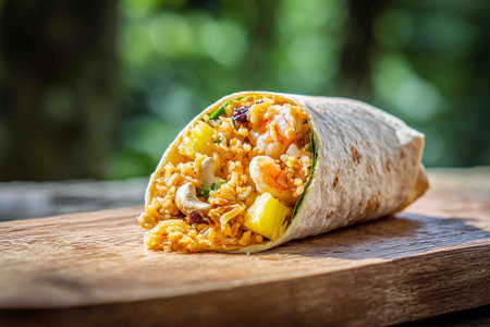 Tropical Shrimp Burritoの素材