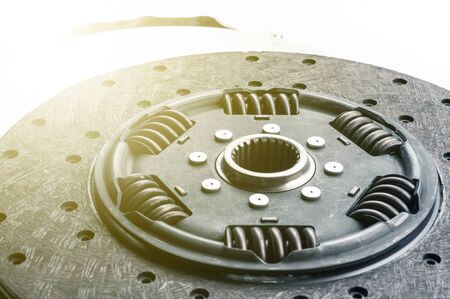 new clutch for sportcar on white background. close upの写真素材