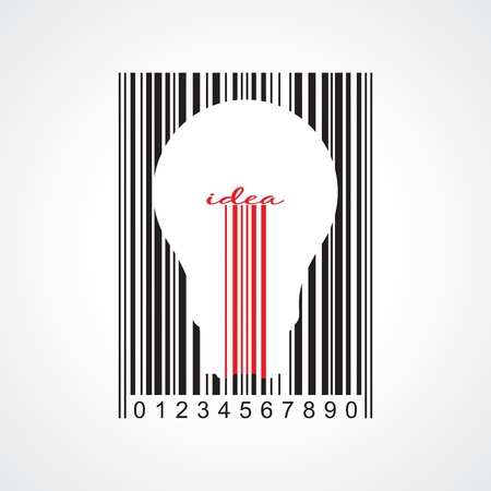 Stylish concept of idea barcodeのイラスト素材