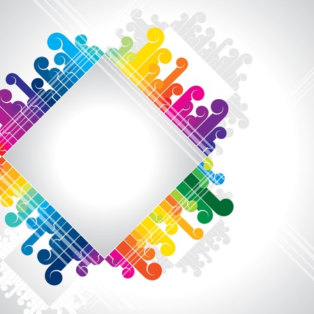 colorful abstract urban designのイラスト素材