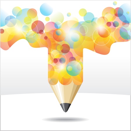 abstract pencil graphicsのイラスト素材