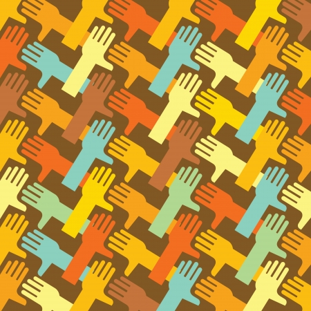 hand chain backgroundのイラスト素材