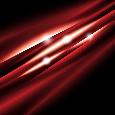 red shiny wave on black backgroundのイラスト素材