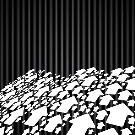 Vector background with white arrow on vertical linesのイラスト素材