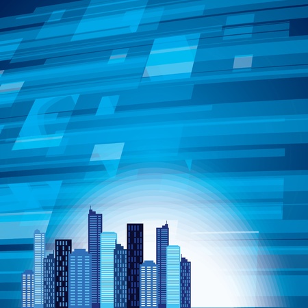 City Blue transparent rendered のイラスト素材