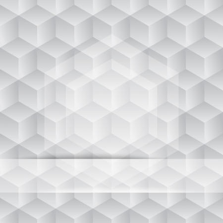 Hexagonal pattern, abstract background, grey cubeのイラスト素材