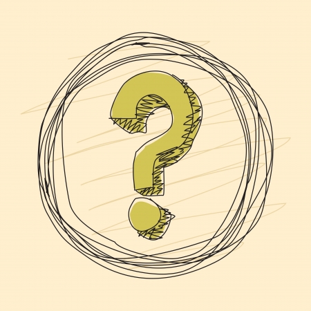 question mark in circle のイラスト素材