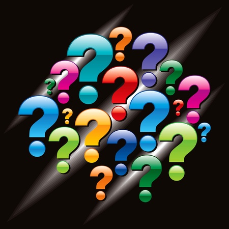 question mark with black backgroundのイラスト素材