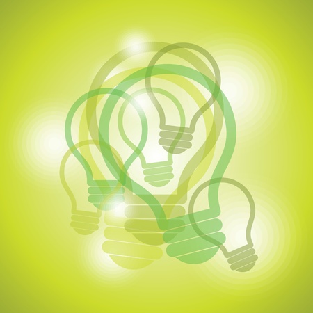 Glass abstract shapes, light bulb idea concept のイラスト素材