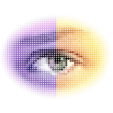 halftone eyeのイラスト素材