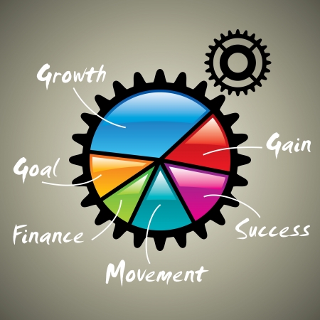 business progress chartのイラスト素材