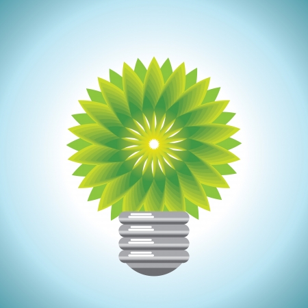 eco bulb ideaのイラスト素材