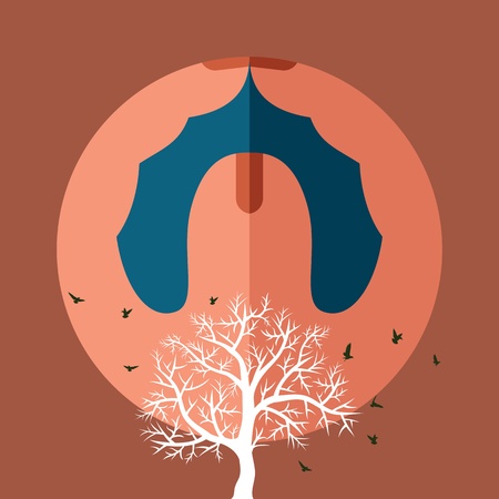 save nature のイラスト素材