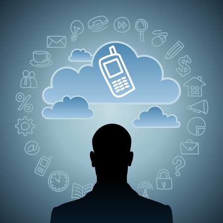 thinking business ideaの写真素材