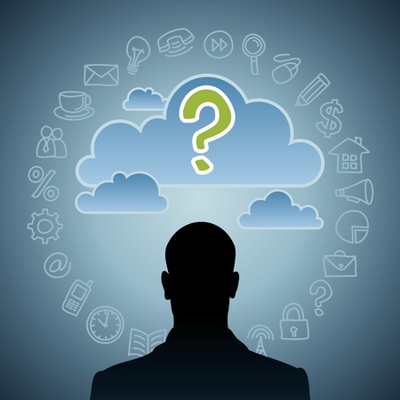 thinking business ideaの写真素材