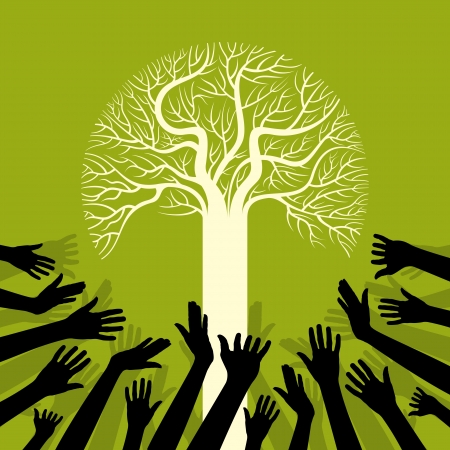 save environment save treeのイラスト素材