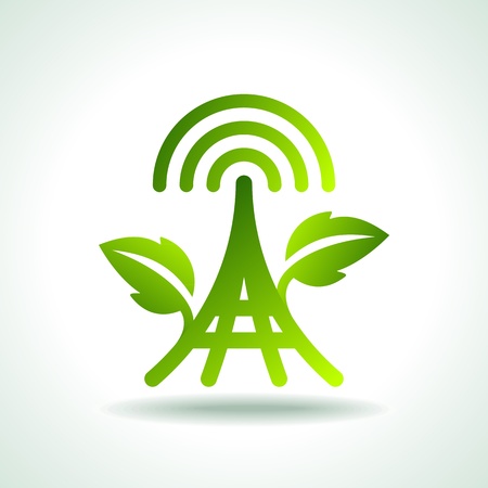 Green Ecology Icons of powerのイラスト素材