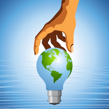Eco symbol - save the earthのイラスト素材