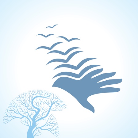 freedom of birdsのイラスト素材