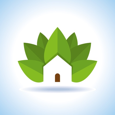 Bio eco green house iconのイラスト素材