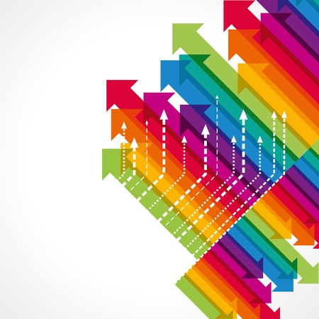 Concept of business movement, Arrowsのイラスト素材